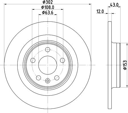 HELLA 8DD 355 126-991 - Jarrulevy inparts.fi