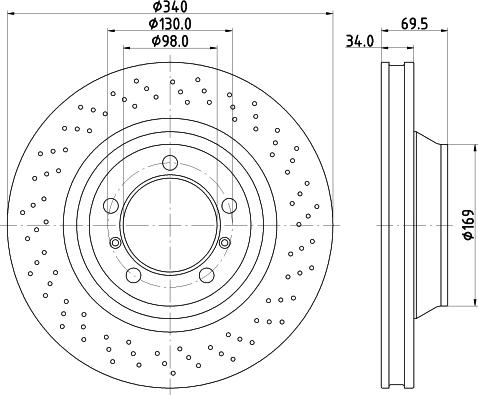 HELLA 8DD 355 126-931 - Jarrulevy inparts.fi