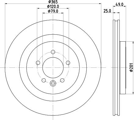 HELLA 8DD 355 126-641 - Jarrulevy inparts.fi