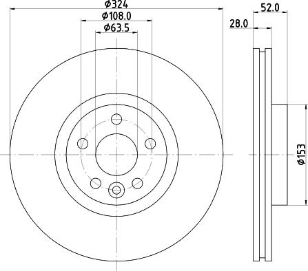 HELLA 8DD 355 126-661 - Jarrulevy inparts.fi