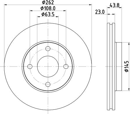 HELLA 8DD 355 126-601 - Jarrulevy inparts.fi