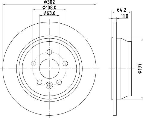 HELLA 8DD 355 126-781 - Jarrulevy inparts.fi