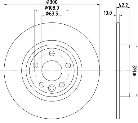 HELLA 8DD 355 126-721 - Jarrulevy inparts.fi