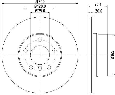 HELLA 8DD 355 120-902 - Jarrulevy inparts.fi