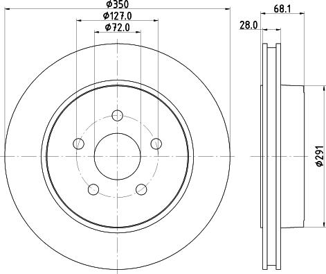 HELLA 8DD 355 120-911 - Jarrulevy inparts.fi