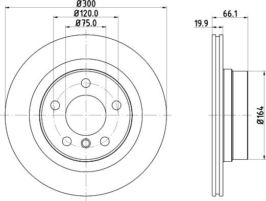 HELLA 8DD 355 120-972 - Jarrulevy inparts.fi