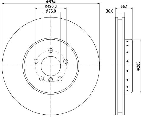 HELLA 8DD 355 120-681 - Jarrulevy inparts.fi