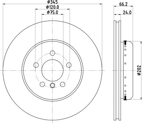 HELLA 8DD 355 120-852 - Jarrulevy inparts.fi