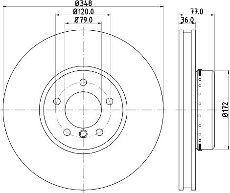 HELLA 8DD 355 120-791 - Jarrulevy inparts.fi