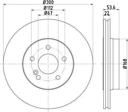 HELLA 8DD 355 121-951 - Jarrulevy inparts.fi