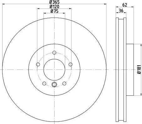 HELLA 8DD 355 121-451 - Jarrulevy inparts.fi