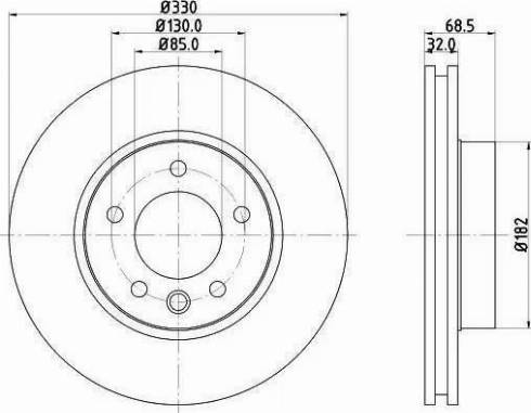 HELLA 8DD 355 121-081 - Jarrulevy inparts.fi