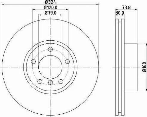 HELLA 8DD 355 107-701 - Jarrulevy inparts.fi