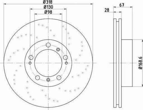 HELLA 8DD 355 121-881 - Jarrulevy inparts.fi