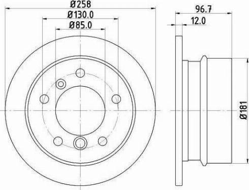 HELLA 8DD 355 111-881 - Jarrulevy inparts.fi