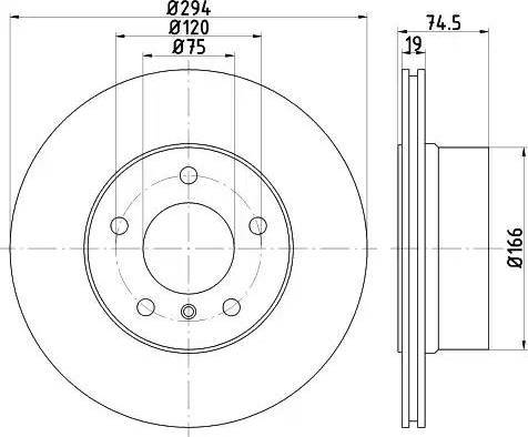 HELLA 8DD 355 112-661 - Jarrulevy inparts.fi