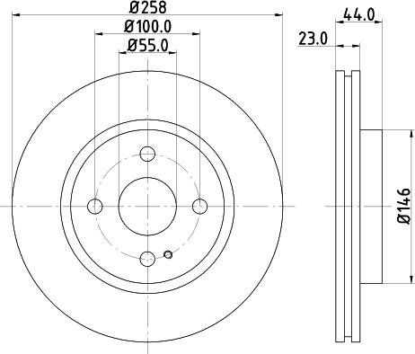 HELLA 8DD 355 128-851 - Jarrulevy inparts.fi