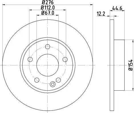 HELLA 8DD 355 111-041 - Jarrulevy inparts.fi