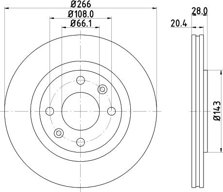 HELLA 8DD 355 123-961 - Jarrulevy inparts.fi