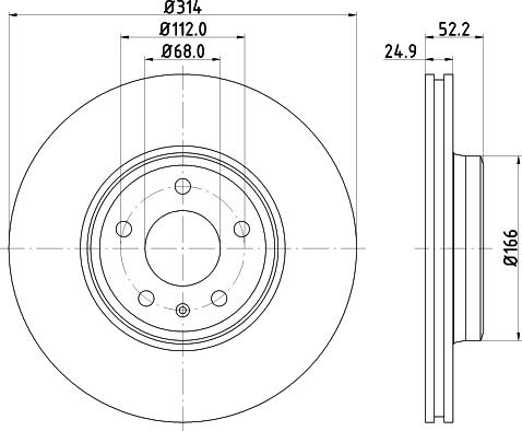 HELLA 8DD 355 123-931 - Jarrulevy inparts.fi