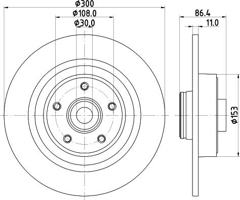 HELLA 8DD 355 123-411 - Jarrulevy inparts.fi