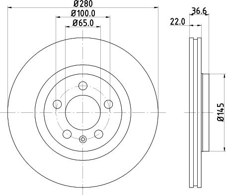 HELLA 8DD 355 123-521 - Jarrulevy inparts.fi