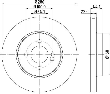 HELLA 8DD 355 123-571 - Jarrulevy inparts.fi