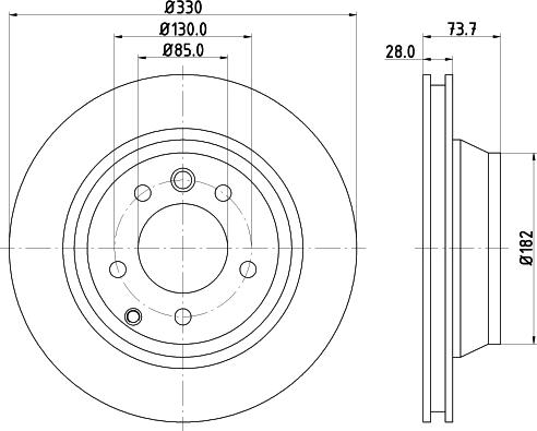 HELLA 8DD 355 123-691 - Jarrulevy inparts.fi