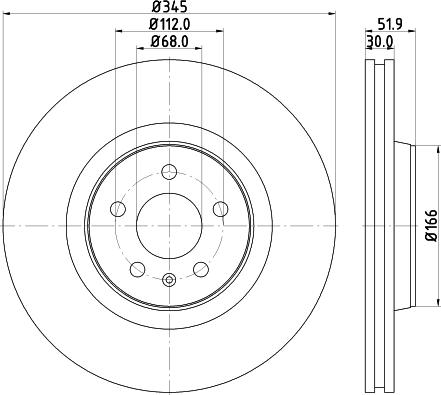 HELLA 8DD 355 123-112 - Jarrulevy inparts.fi