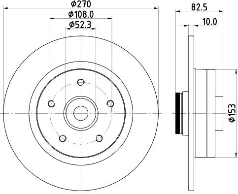 HELLA 8DD 355 123-181 - Jarrulevy inparts.fi