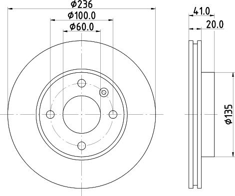 HELLA 8DD 355 123-121 - Jarrulevy inparts.fi