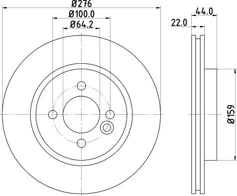 HELLA 8DD 355 123-851 - Jarrulevy inparts.fi