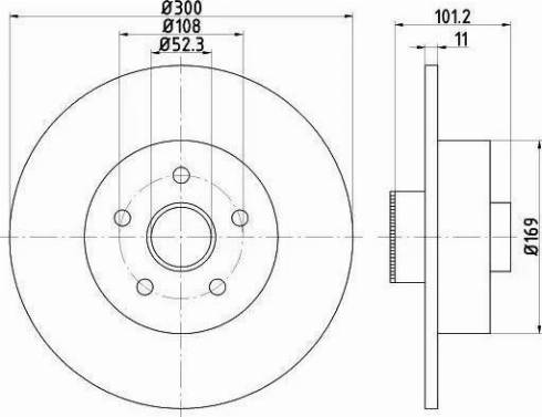 HELLA 8DD 355 120-121 - Jarrulevy inparts.fi