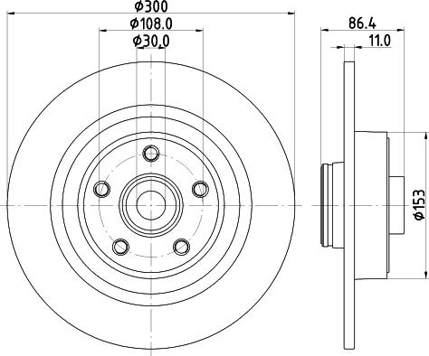 HELLA 8DD 355 123-321 - Jarrulevy inparts.fi