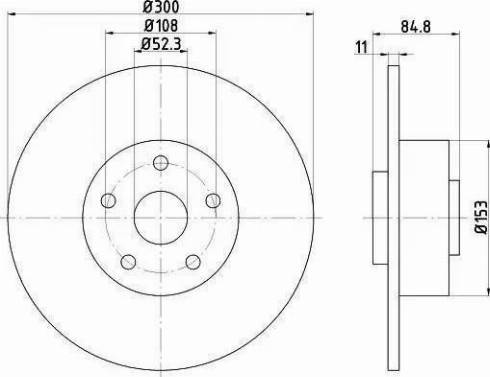 HELLA 8DD 355 113-871 - Jarrulevy inparts.fi