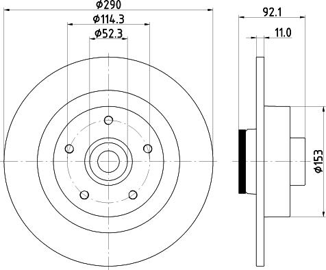 HELLA 8DD 355 123-371 - Jarrulevy inparts.fi