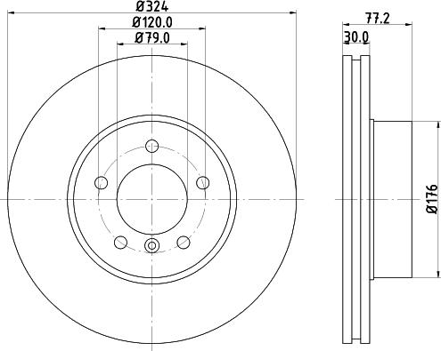 HELLA 8DD 355 123-791 - Jarrulevy inparts.fi