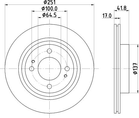 HELLA 8DD 355 122-991 - Jarrulevy inparts.fi