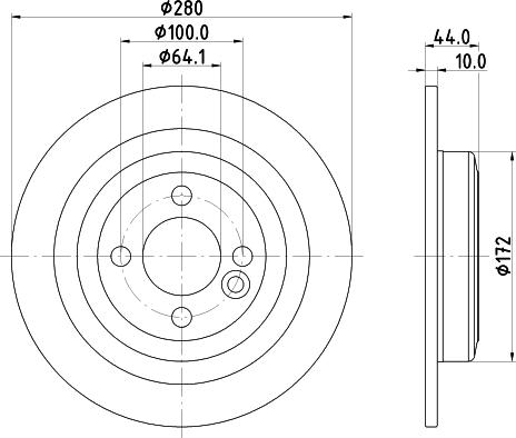 HELLA 8DD 355 122-971 - Jarrulevy inparts.fi