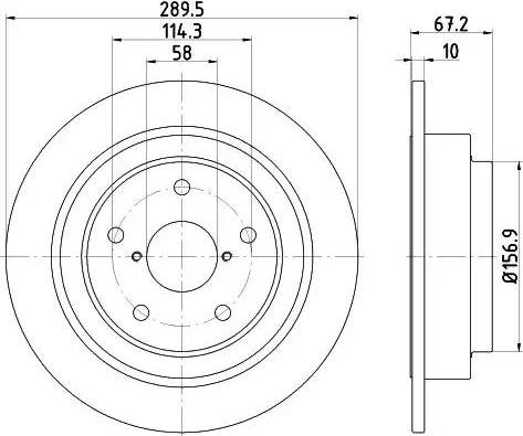 HELLA 8DD 355 122-491 - Jarrulevy inparts.fi