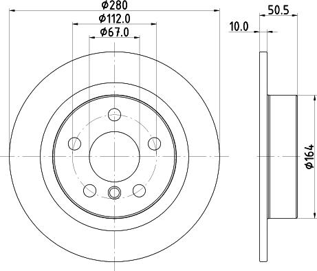 HELLA 8DD 355 122-661 - Jarrulevy inparts.fi