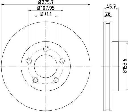 HELLA 8DD 355 122-191 - Jarrulevy inparts.fi