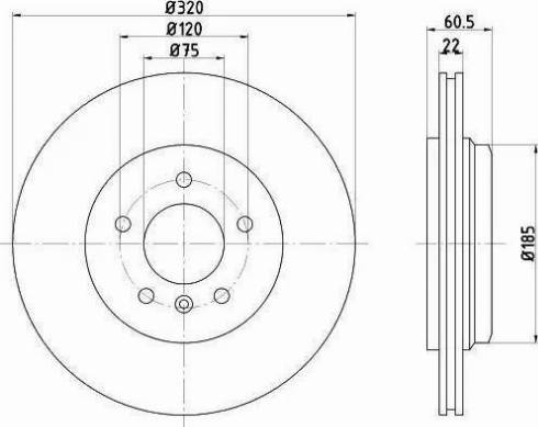 HELLA 8DD 355 122-101 - Jarrulevy inparts.fi