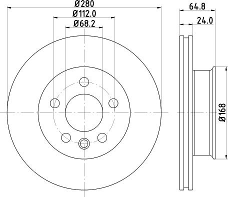 HELLA 8DD 355 122-392 - Jarrulevy inparts.fi