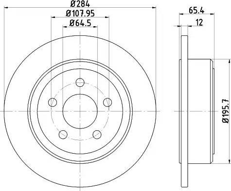 HELLA 8DD 355 122-301 - Jarrulevy inparts.fi