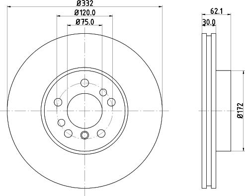 HELLA 8DD 355 127-631 - Jarrulevy inparts.fi