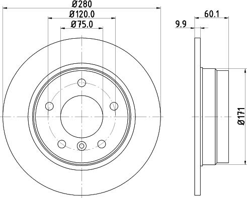 HELLA 8DD 355 127-051 - Jarrulevy inparts.fi