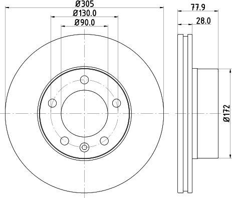 HELLA 8DD 355 127-791 - Jarrulevy inparts.fi