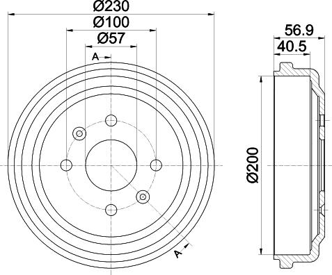 HELLA 8DT 355 300-961 - Jarrurumpu inparts.fi