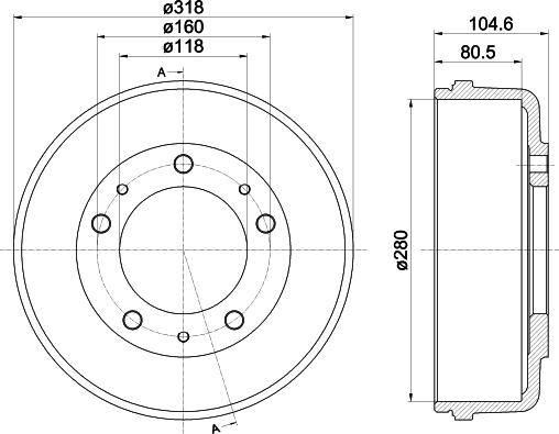 HELLA 8DT 355 300-451 - Jarrurumpu inparts.fi